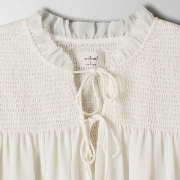 Aritzia Wilfred⎜CASTELLO BLOUSE⎜LIGHT BIRCH - Picture 7 of 16